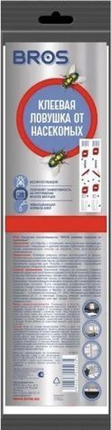 Брос липкая лента от мух плоская Брос Липкая лента от мух 5114 фото