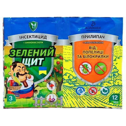 Зеленый щит от тли и белокрылки + Прилипатель 3г+10мл 5169 фото
